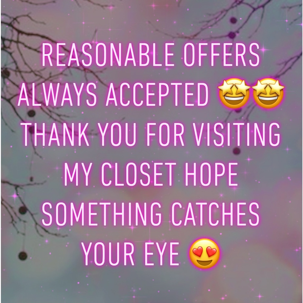 Always accepting reasonable offers 🤩